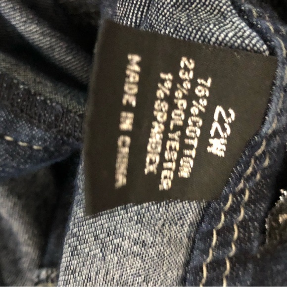 Baccini Women's Plus Size Knee High Denim Skirt Size 22W - Picture 8 of 10